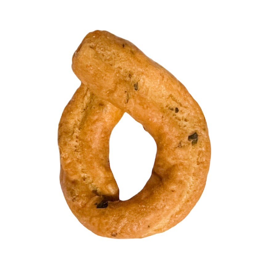 Tarallo alla Pizzaiola Nato Tondo, da vicino
