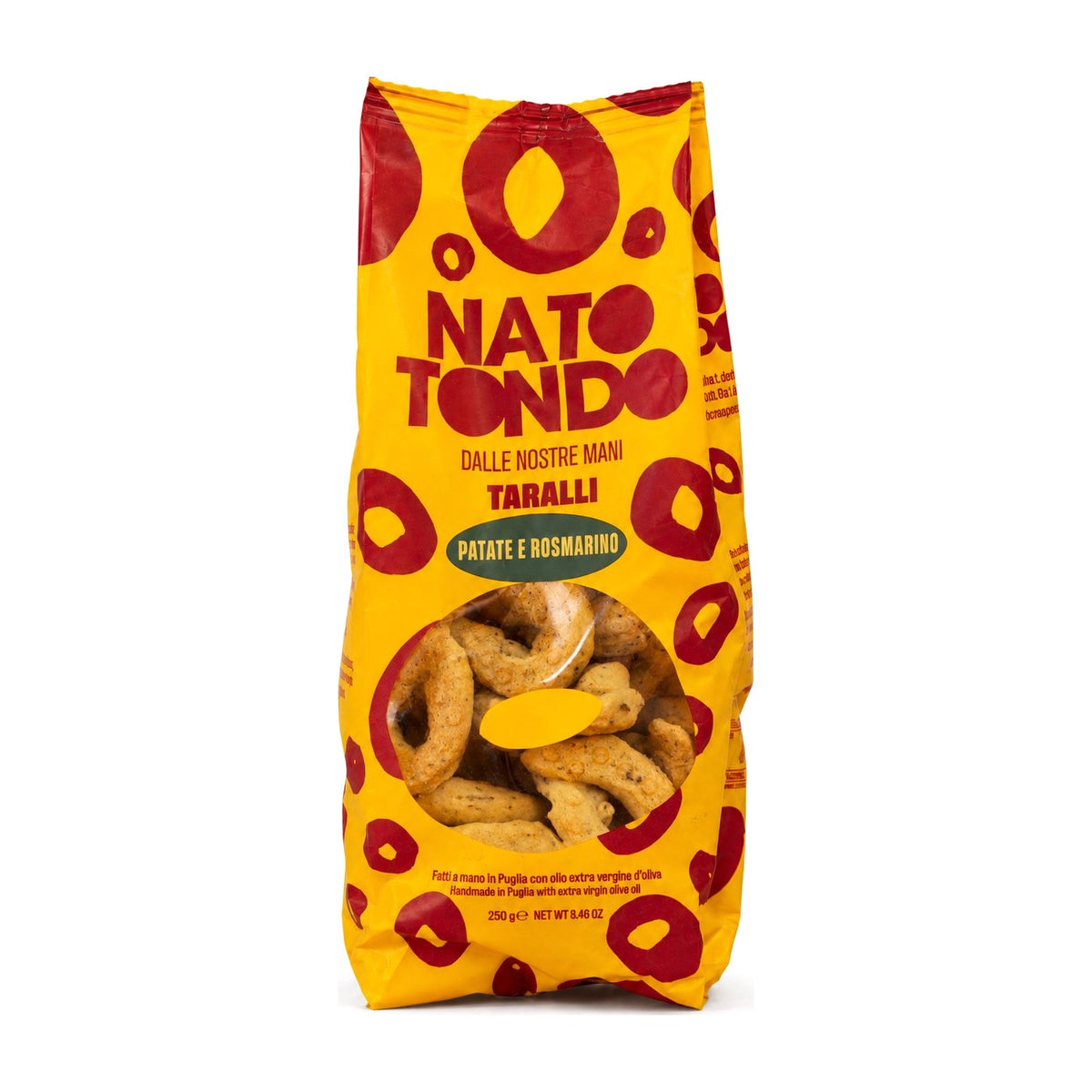 Taralli Patate e Rosmarino Nato Tondo, confezione